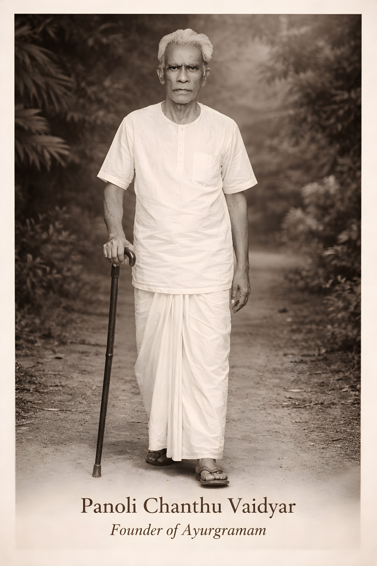 Portrait of Vaidyashreshtan Sri Panoli Chanthu Vaidyar